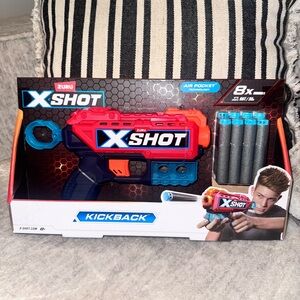 Nerf X-Shot Kickback Blaster - Red and Blue